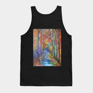 Rainy Woodland Path Tank Top